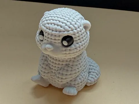 Chibi Knitted Otter