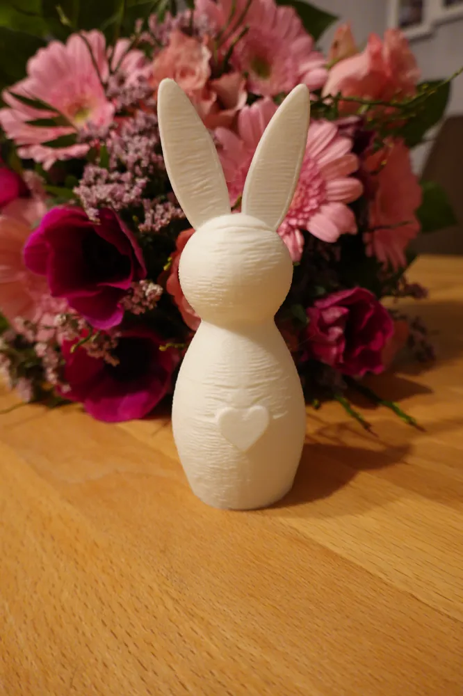 Bunny with Heart - Free 3D Print Model - MakerWorld