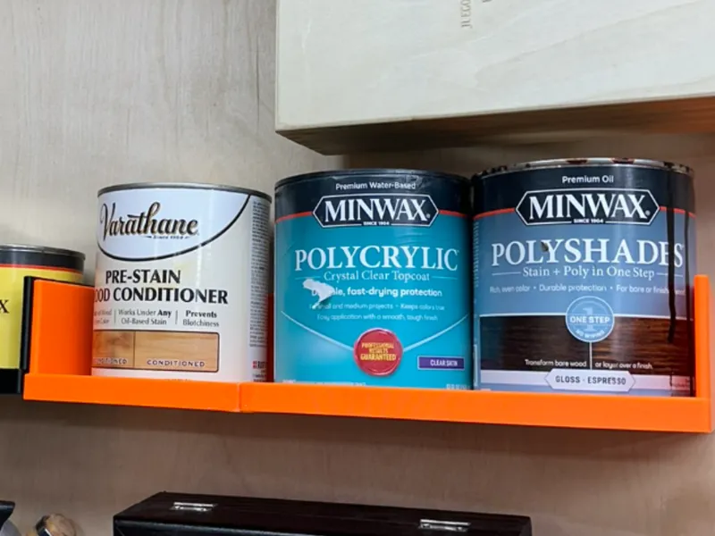 Paint/Finish - holds 3, 32 ounce cans - wall mount