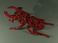 Scarabée cerf-volant géant façon voronoi — photo 1