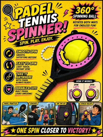 Objeto manipulable: Padel Tennis Spinner — vista de referencia 2
