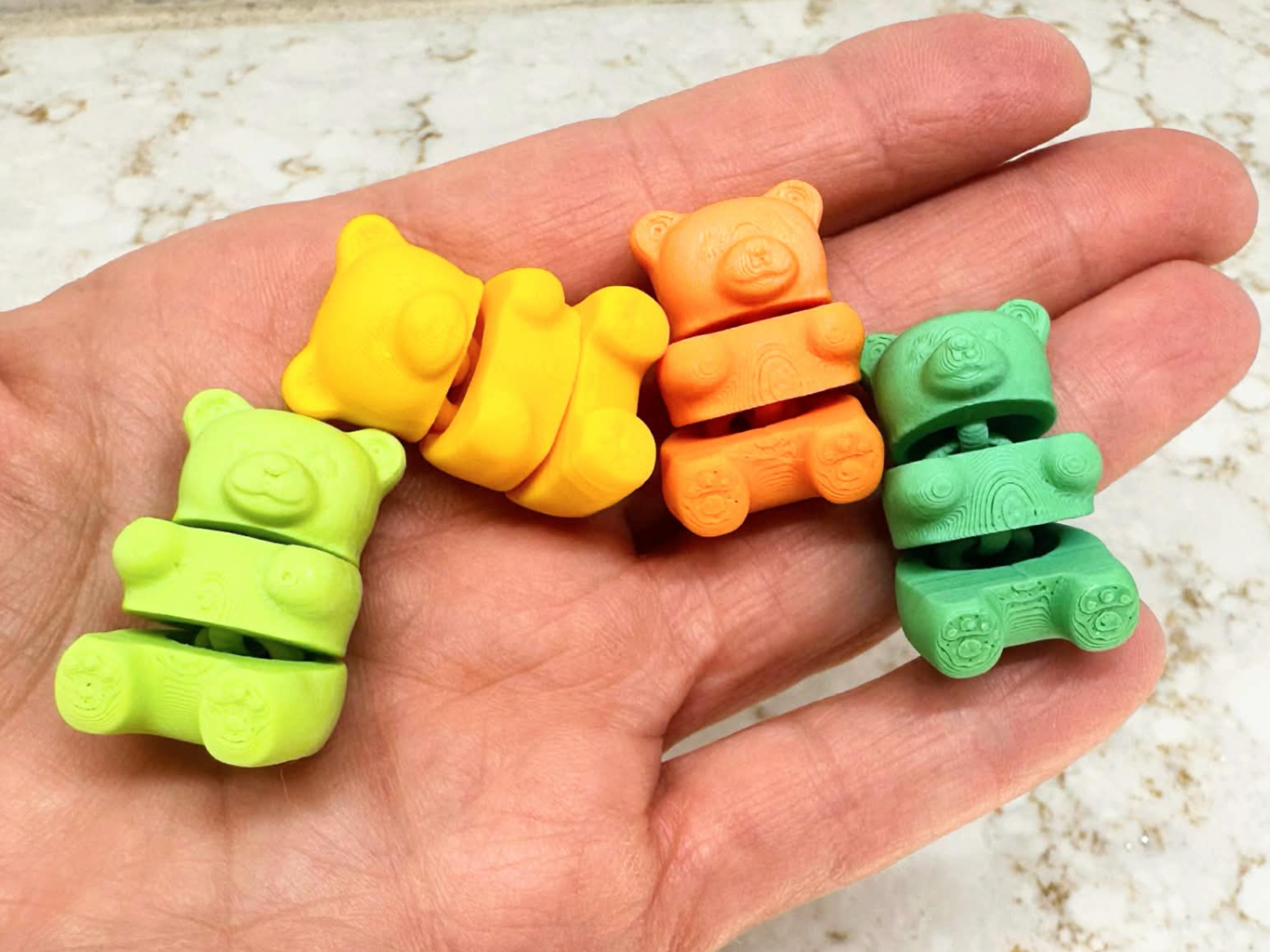 Mini Articulated Gummy Bears for Valentine's Day