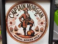 Captain Morgan  HueForge Beleuchteter Rahmen