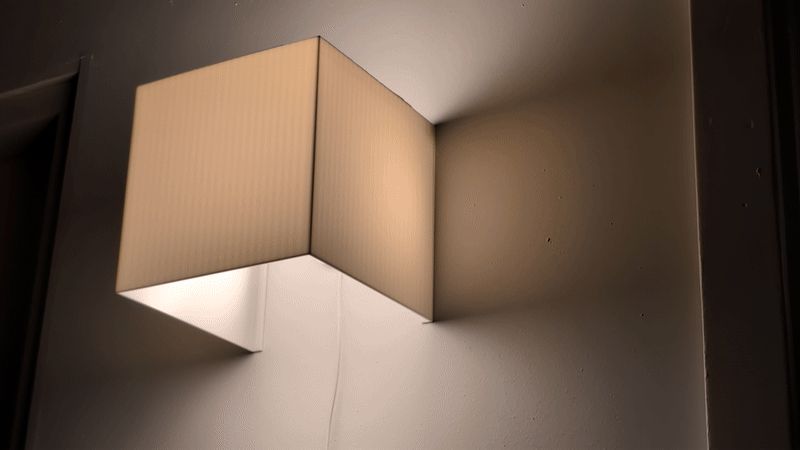 Wall lamp modular - lampshade changable in seconds