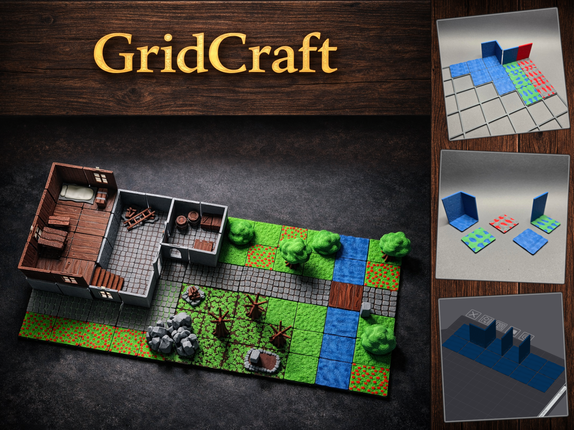 GridCraft – Water, Lava & Swamp Set