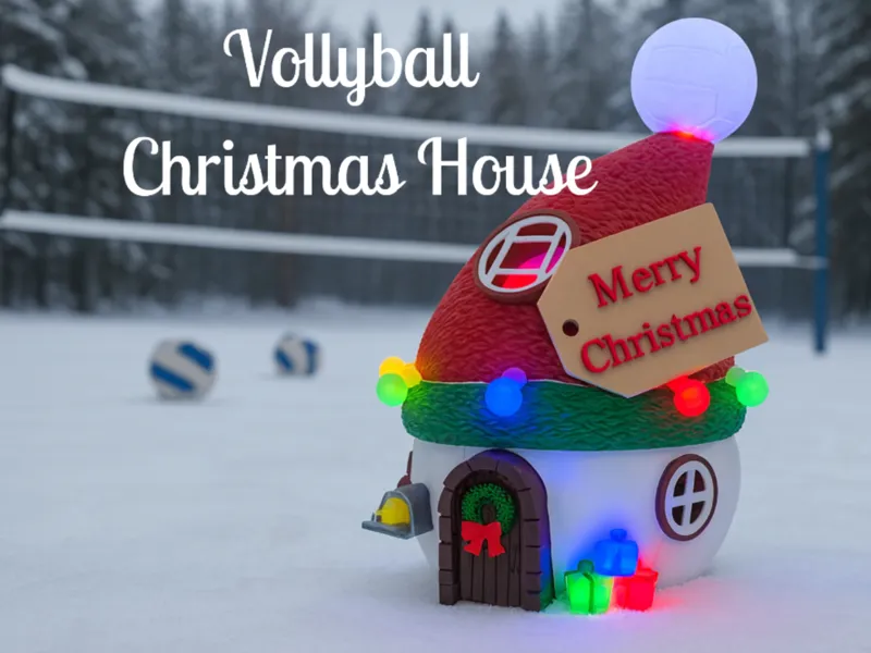 Volleyball Christmas House