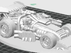 Greenskin with very fast car