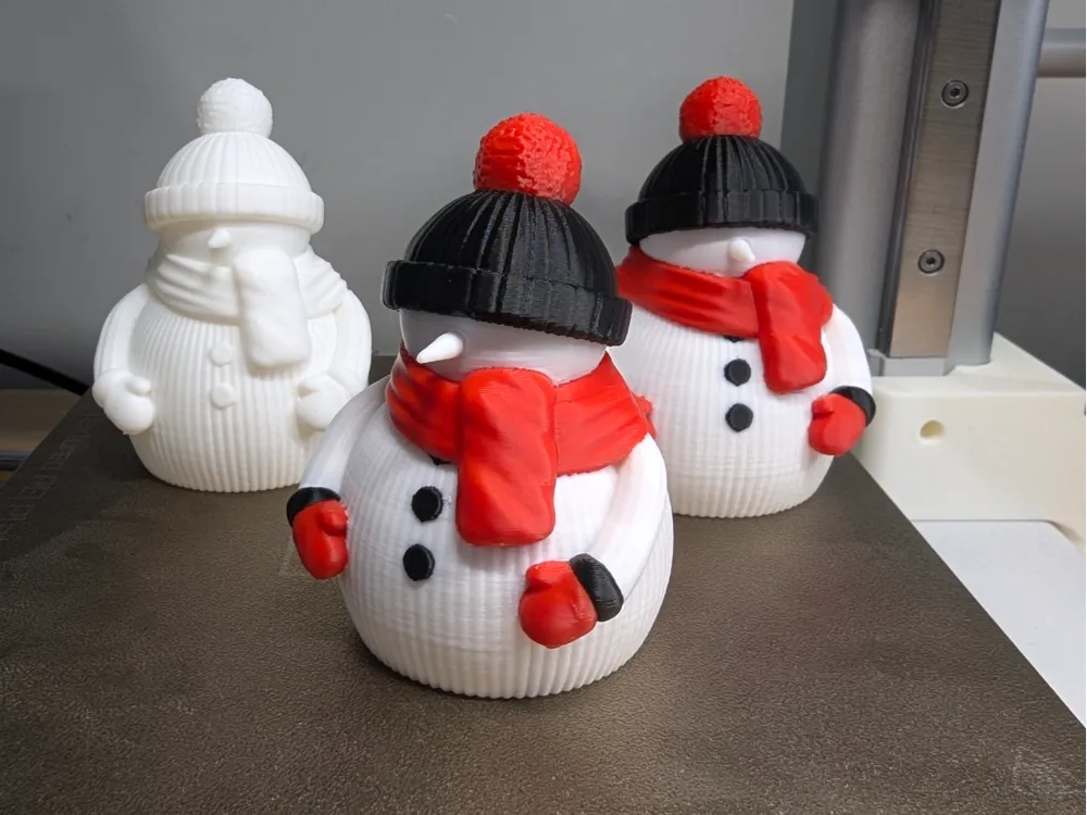 Festive Snowman - Free 3D Print Model - MakerWorld