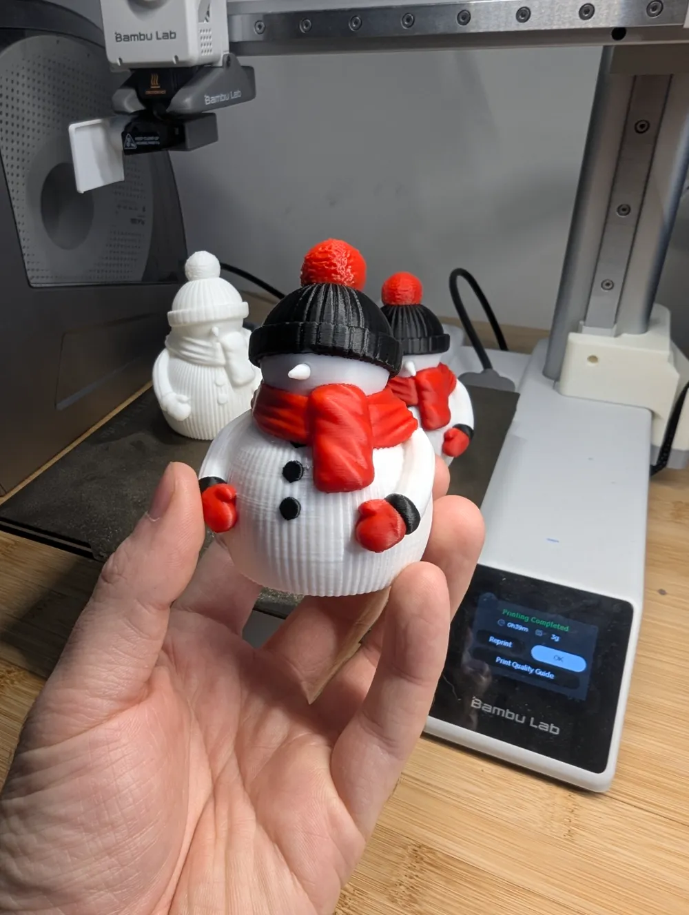 Festive Snowman - Free 3D Print Model - MakerWorld