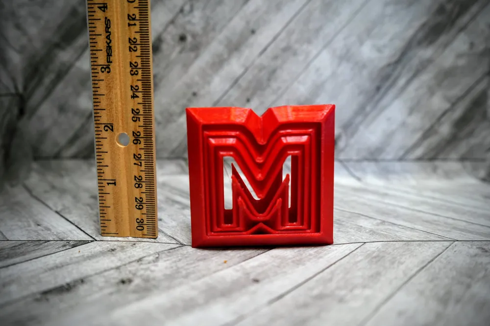 Nested Letters Layered Nested Letter M Fidget - Free 3D Print Model - MakerWorld