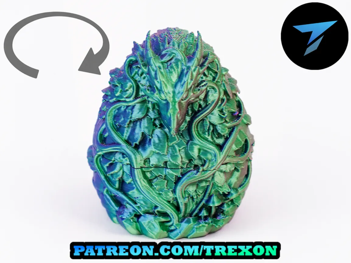Forest Dragon Egg Box - Free 3D Print Model - MakerWorld