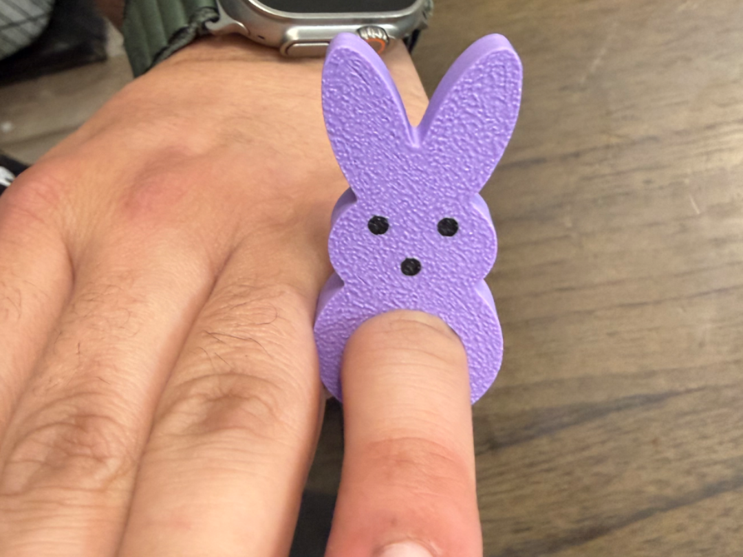 Marshmallow Bunny Ring – Easter Jewelry