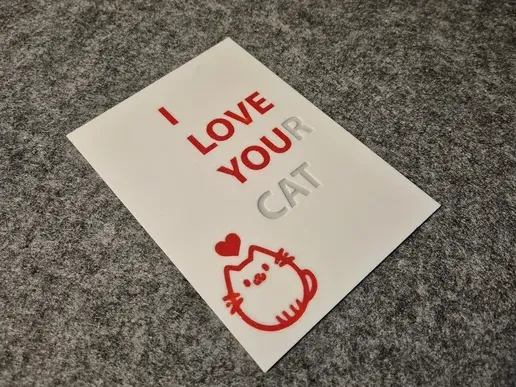 Greeting card for cat lovers :)