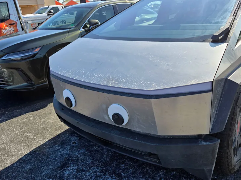Cybertruck magnetic Googly eyes