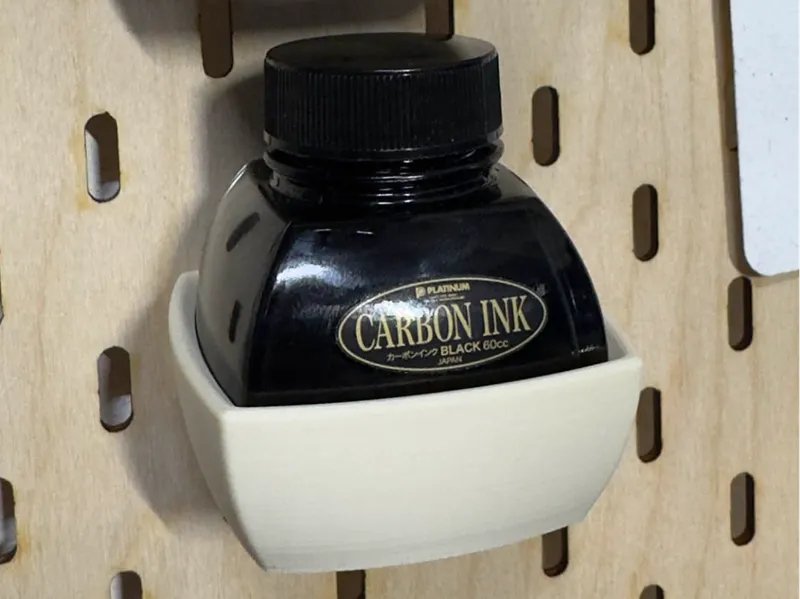 Skadis Platinum Fountain Pen Ink Bottle Holder