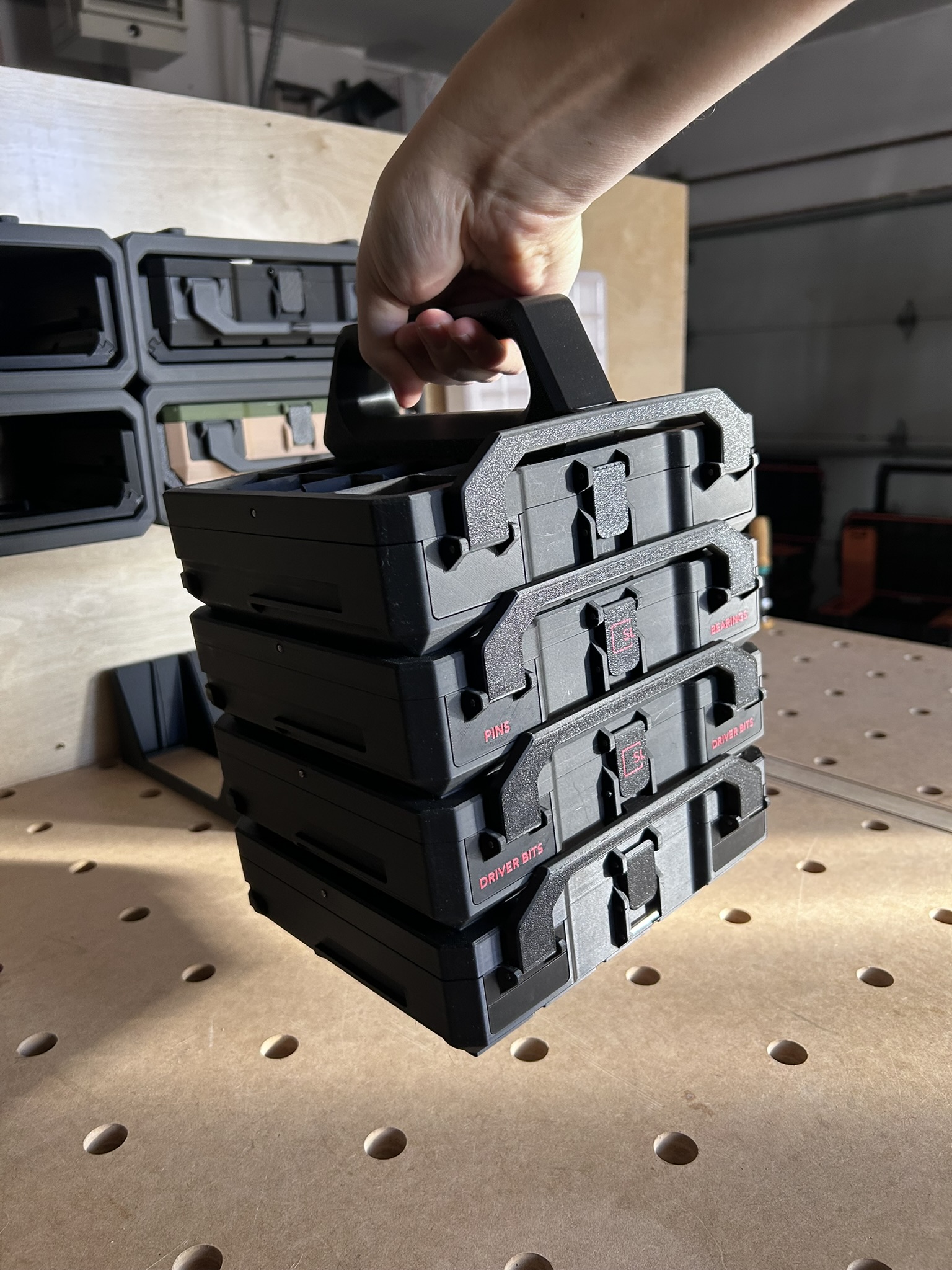 Miniatura 16 do modelo 3D Gridfinity Storage Box V2 [5x4]