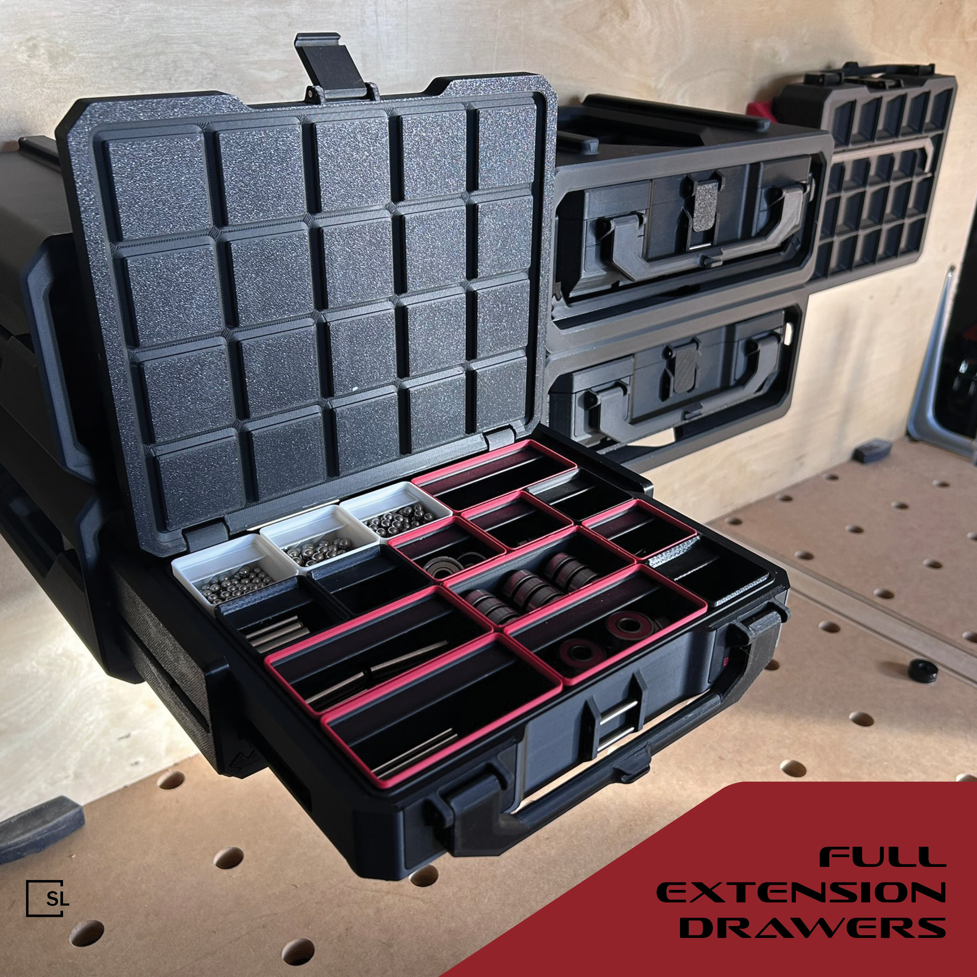 Miniatura 2 do modelo 3D Gridfinity Storage Box V2 [5x4]
