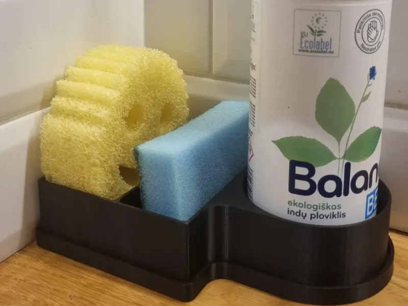 Sponge and soap dispenser holder 