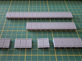 TT Scale Railway Platform parts / TT nástupiště 