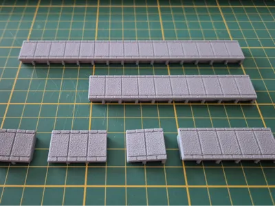 TT Scale Railway Platform parts / TT nástupiště 