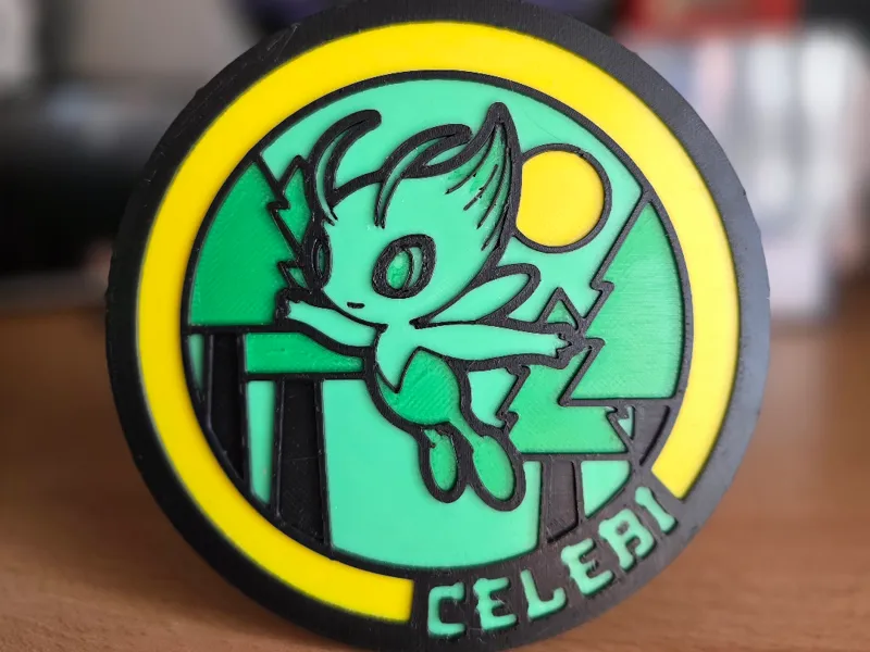 Celebi - The Forest Guardian | Multi-Color Art