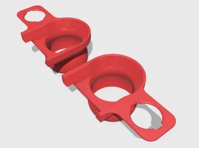 Multi-clamp insert: Desktop Trash Tube mount