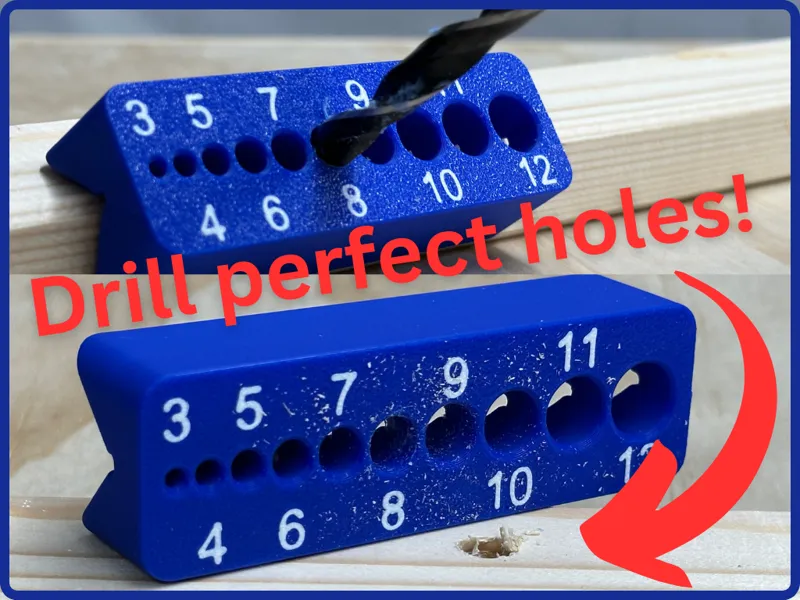 Drilling guide - Drill perfect holes! 3 mm - 12 mm