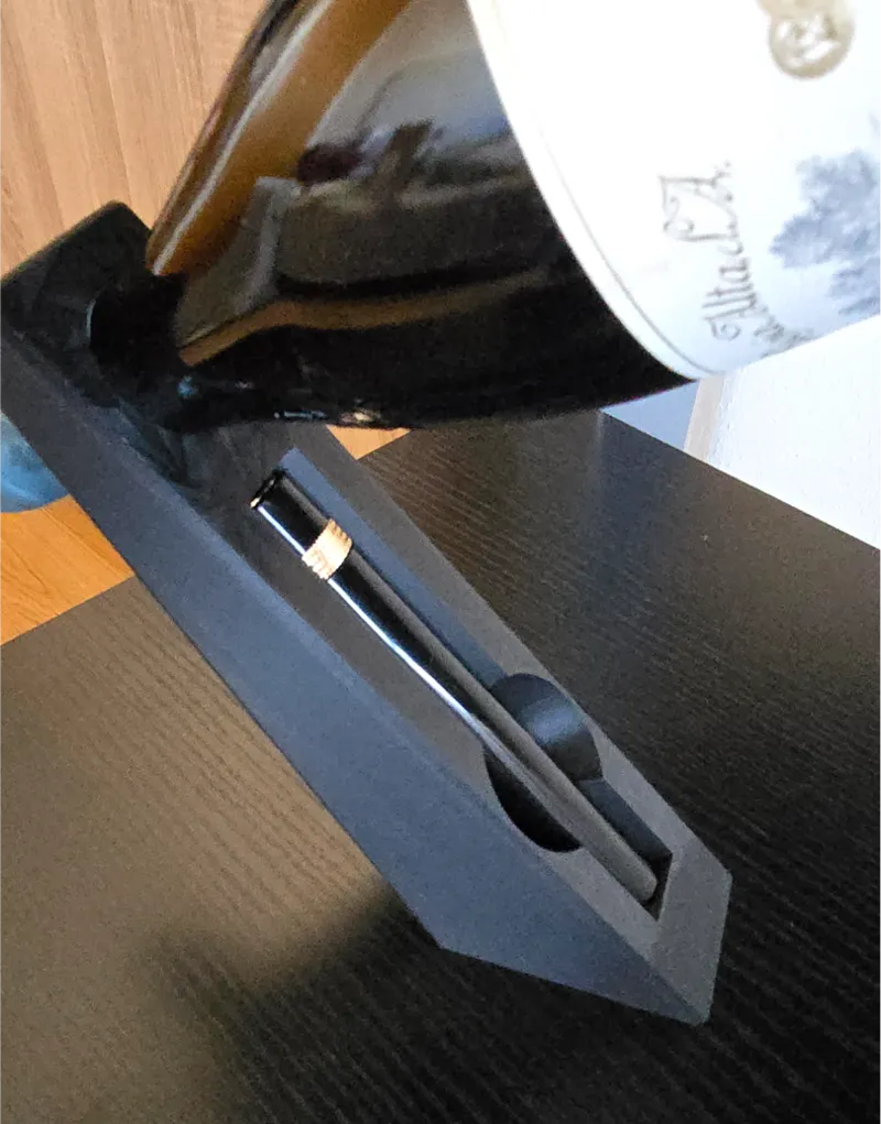 Gravity Wine holder with slot air pump corkscrew