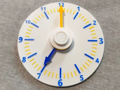 Analog clock teaching