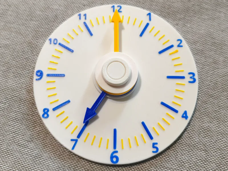 Analog clock teaching
