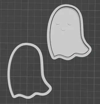 Ghost Cookie Cutter - Ver C