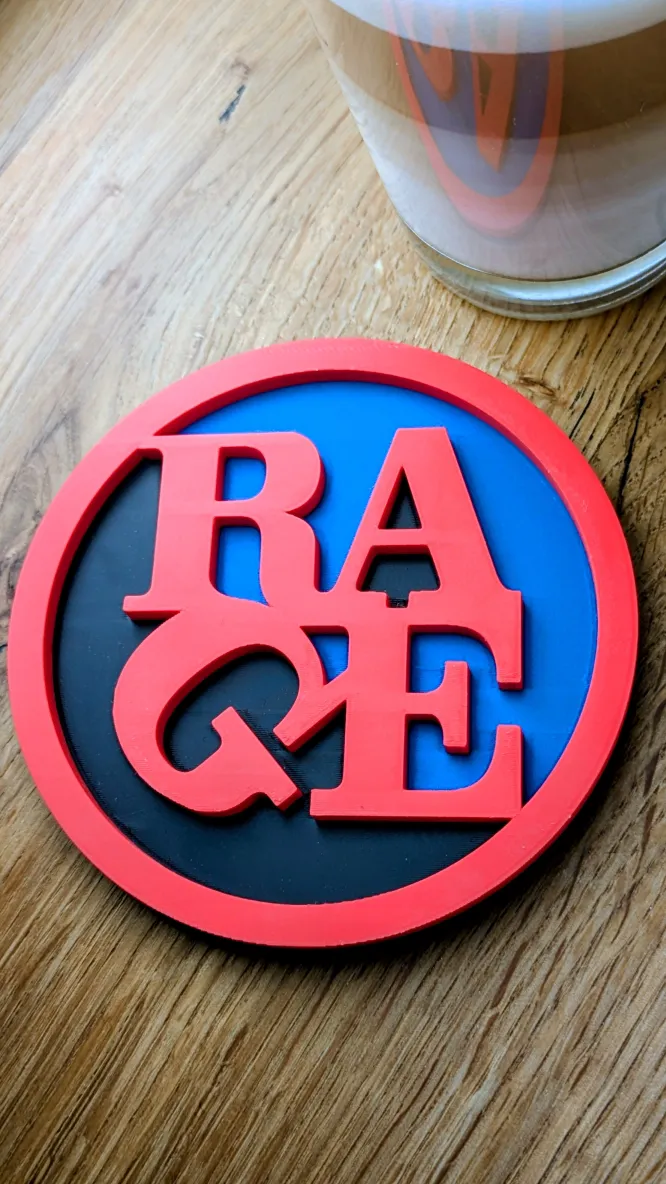 Rage Against the Machine coaster - Free 3D Print Model - MakerWorld