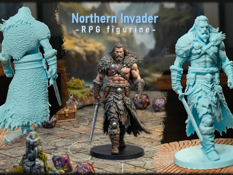 Northern Invader - RPG warrior miniature