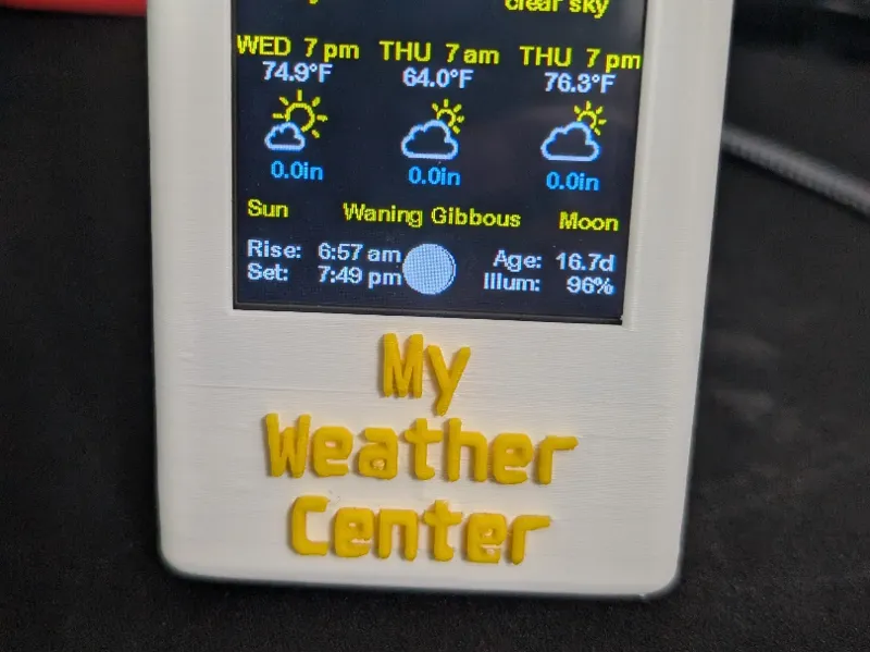 My Weather Center - Housing 2.8TFT+D1 Mini ESP8266
