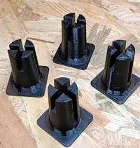 3 parts - 0.2mm layer, 6 walls, 25% infill