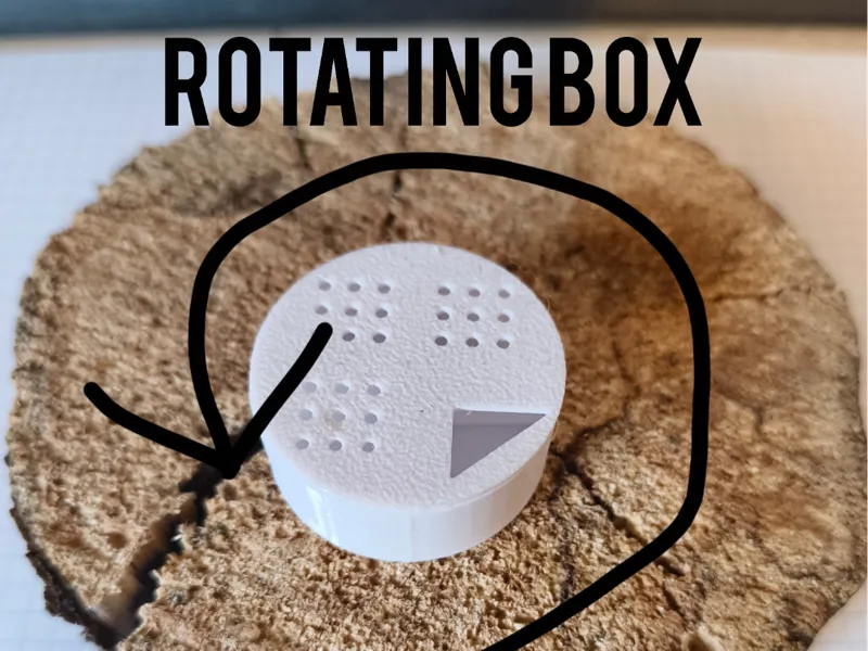 rotating bowl tablet box