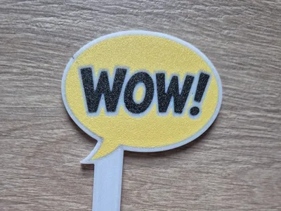Comic bookmark WOW!