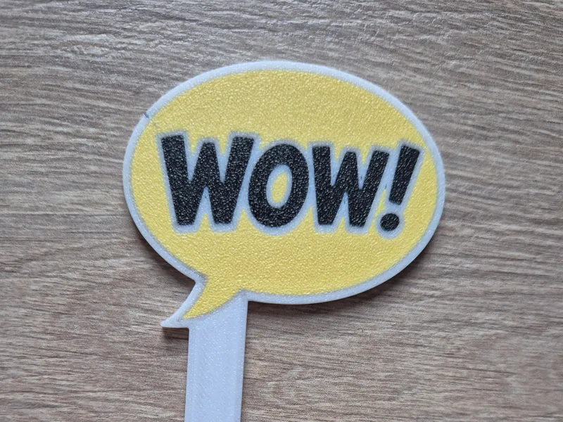 Comic bookmark WOW!