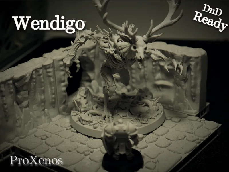 Wendigo – Tabletop Miniature (DnD Ready)