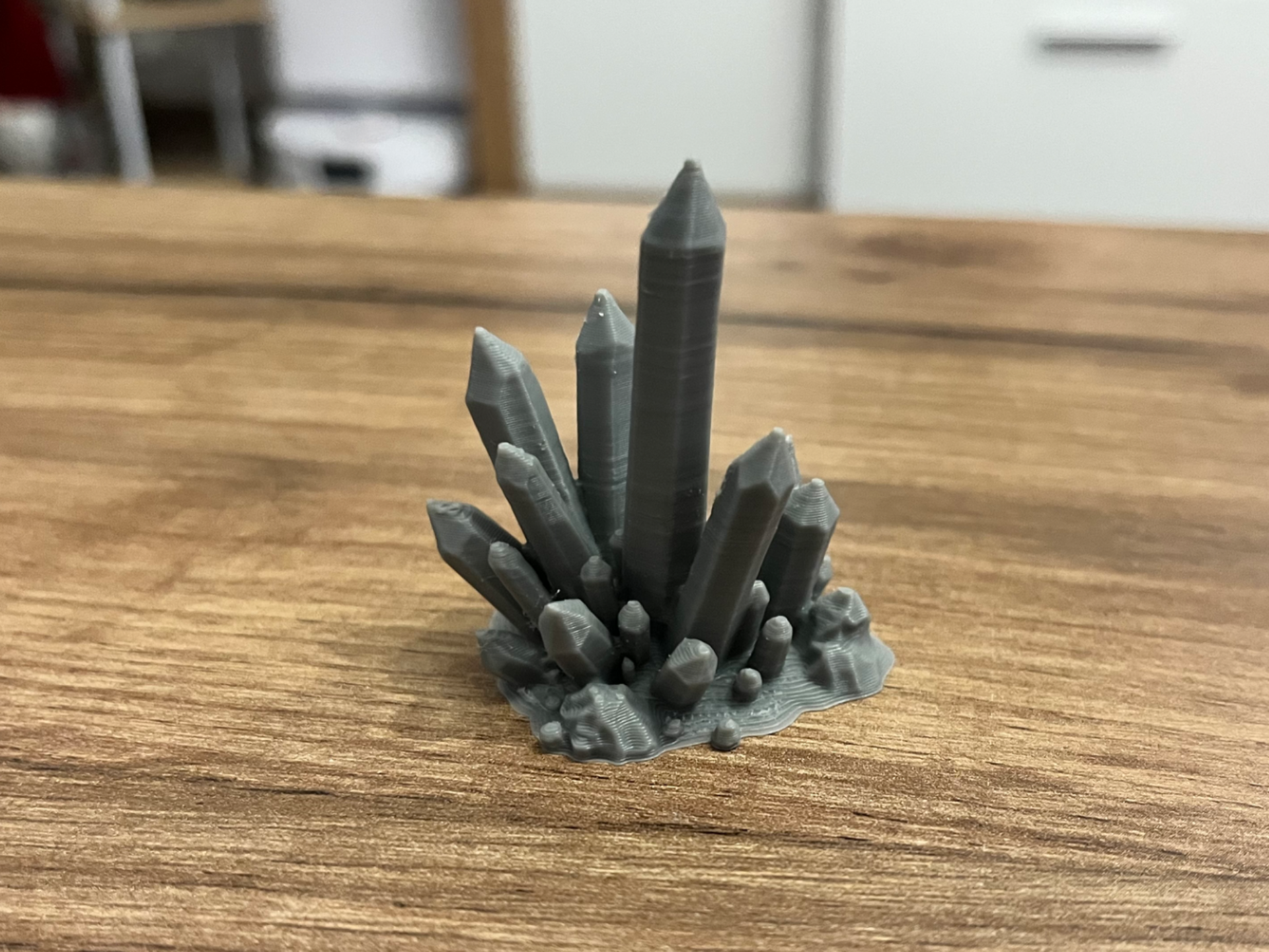 Miniature crystal cluster terrain