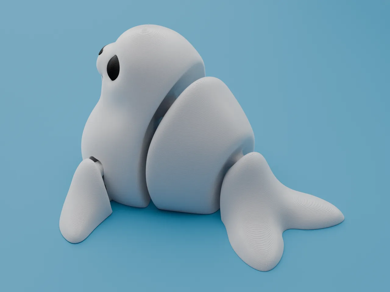 Articulated Seal pup view 4