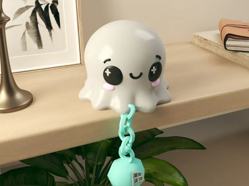 Ghost halloween flexi articulated cute