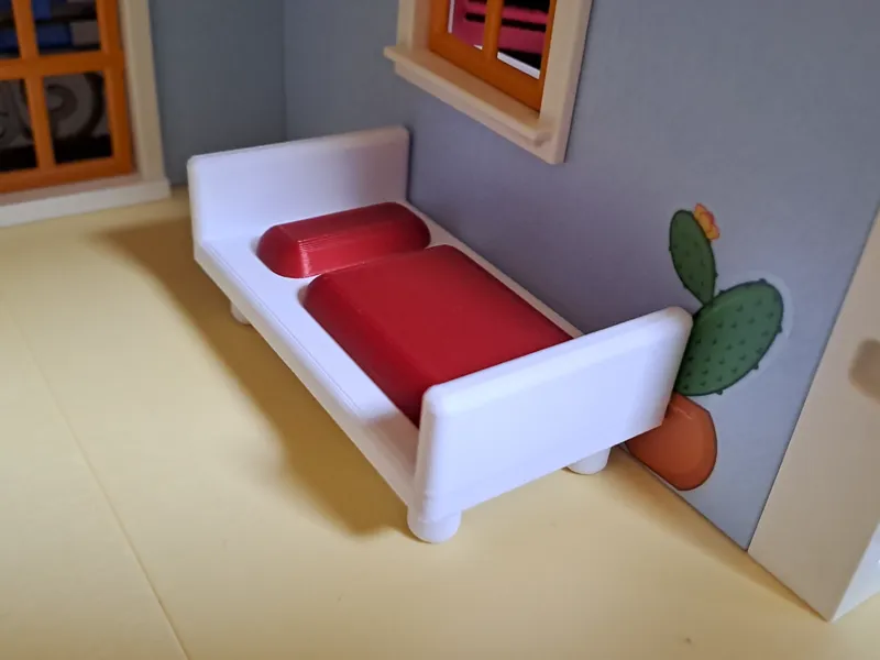 Kinderbett für Playmobil Haus