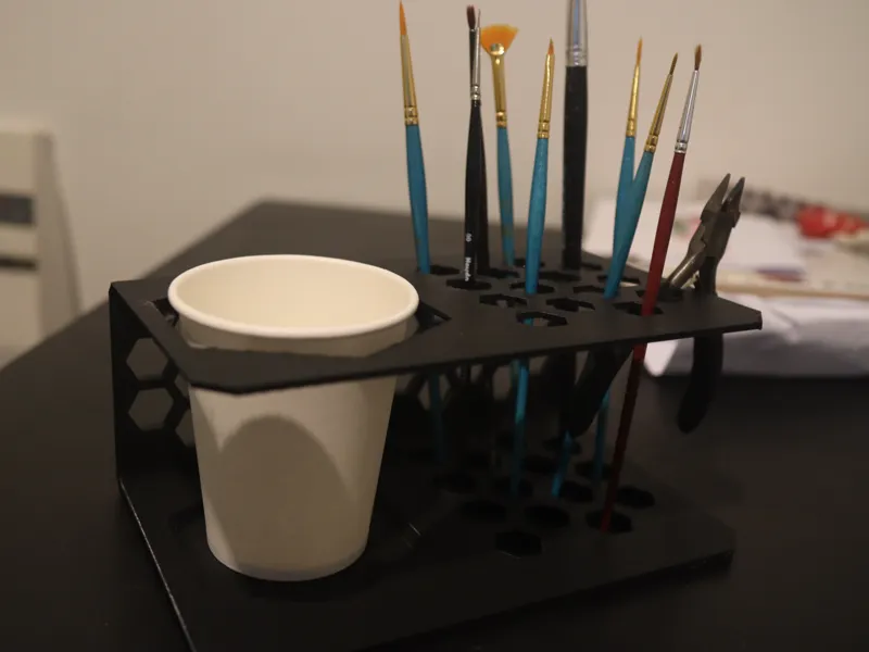 Paintbrush and Water Cup Holder