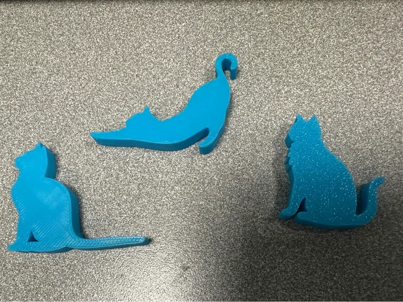 Cat Silhouette Fridge Magnets