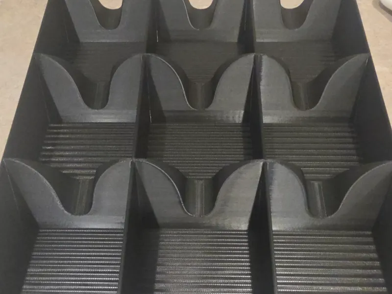 TCG Sorting tray with 3 by 3 rows 