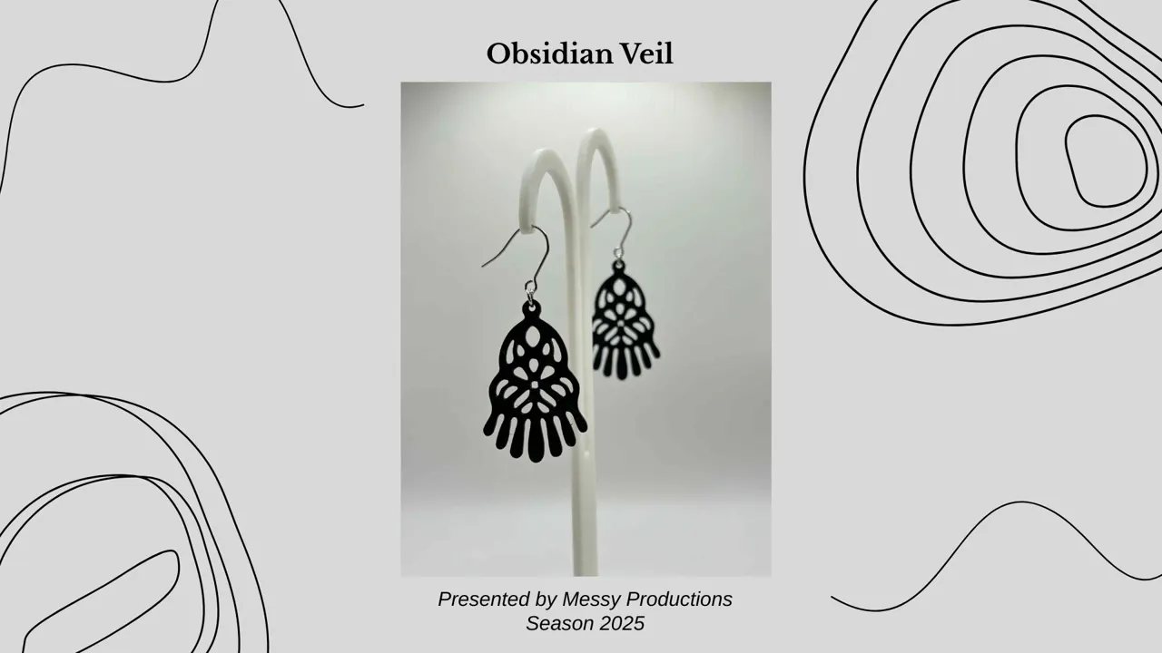 Obsidian Earrings - No AMS view 2
