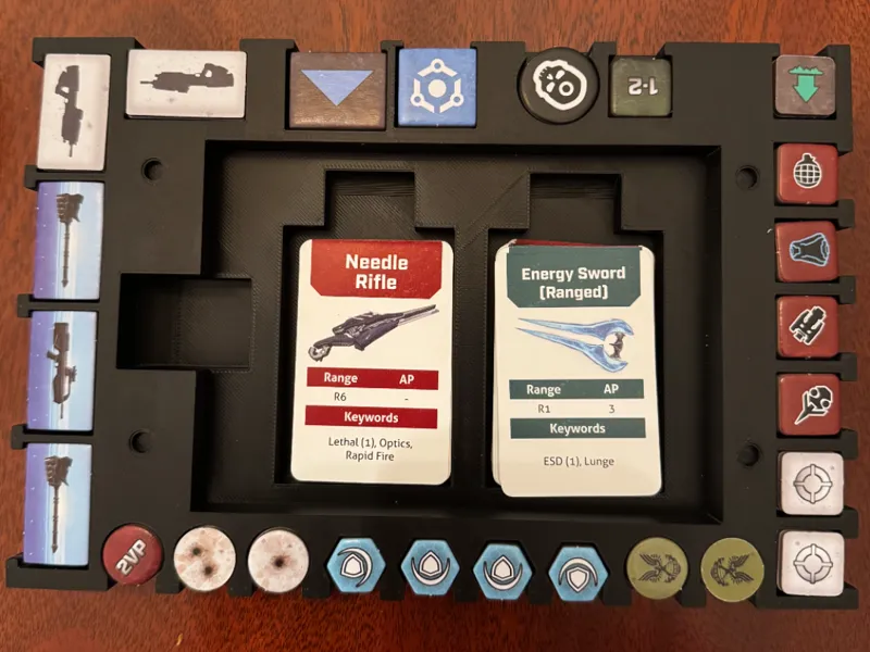 Halo Flashpoint War Games Token & Cards Holder