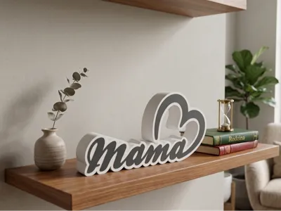 NFC "Mama" Sign with Heart – Mother's Day Gift 
