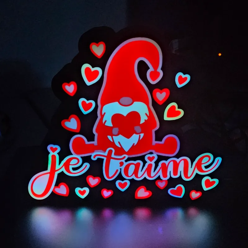 Gnome "Je t'aime" Lightbox